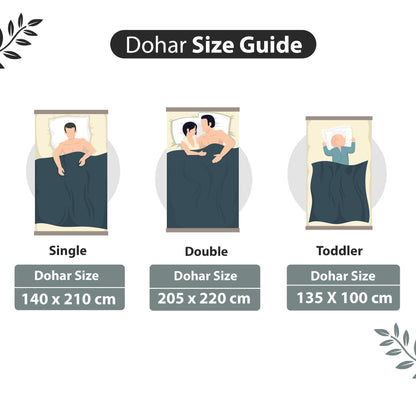 Grey And White 120 TC 100% Cambric Cotton Abstract Hexagon Single Bed AC Blanket Dohar for All Season