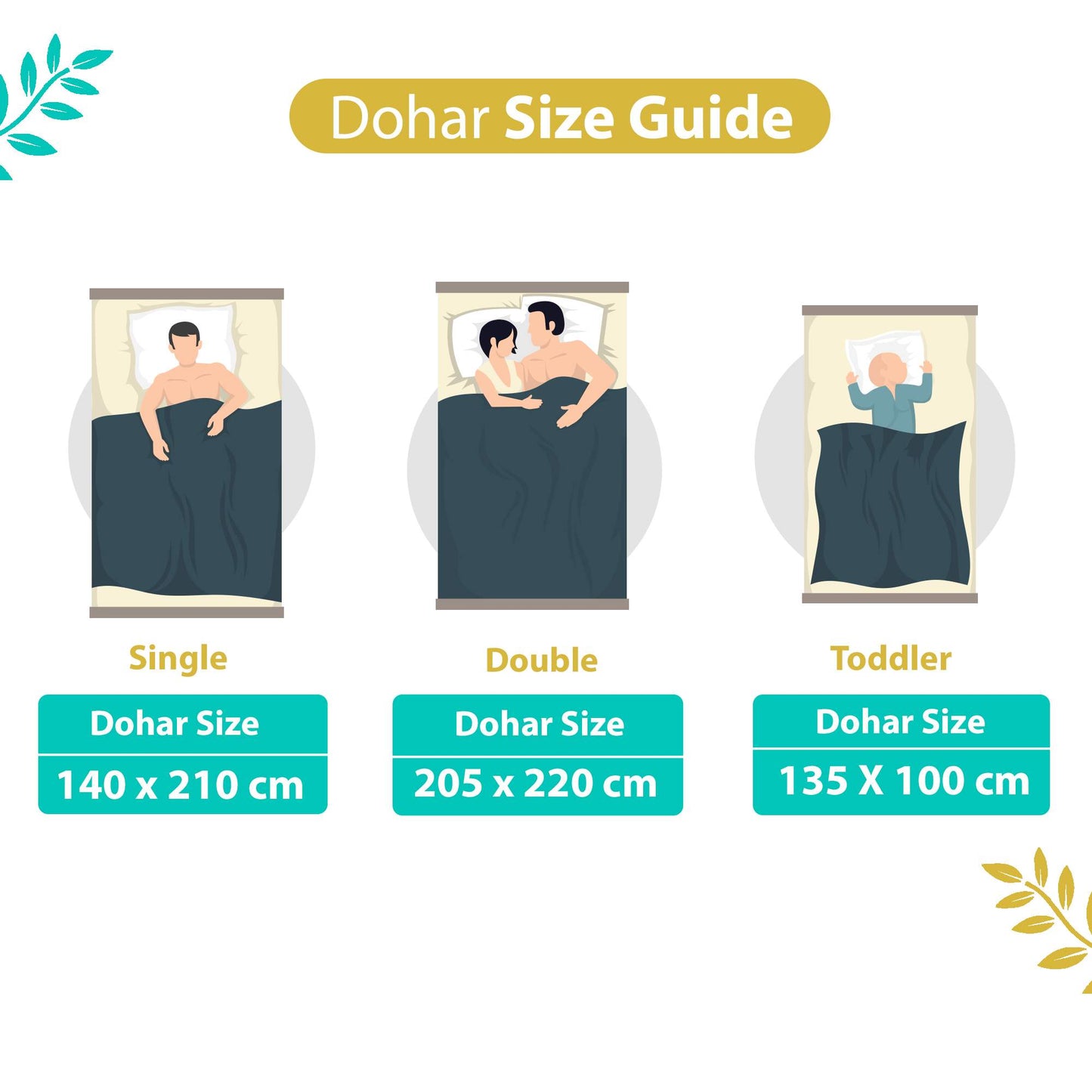 120 GSM Ethnic Print Green and White Cotton Reversible Dohar For Single Bed