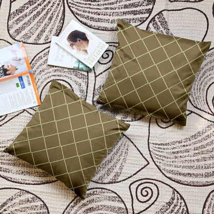Rolex Camel Color Cushion Covers Set of 5