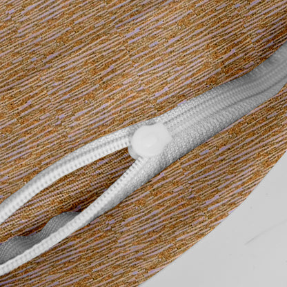 Brown Textured Set of 5 Microfiber Cushion Covers 16x16 Inches