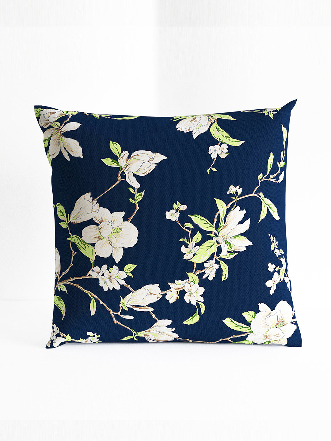 Premium Microfiber Cushion Covers – Soft Pillow Cover Set (5 Pcs) - Green & Navy Blue