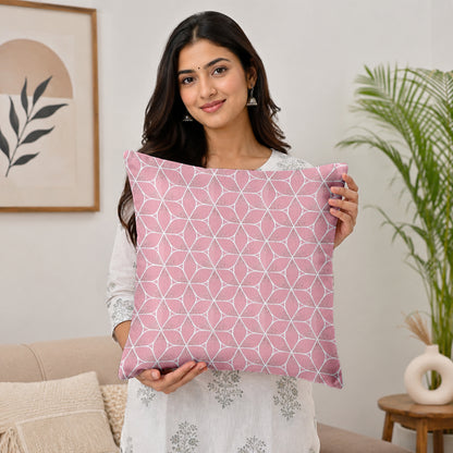 Pluto Pink Color Cushion Covers Set of 5