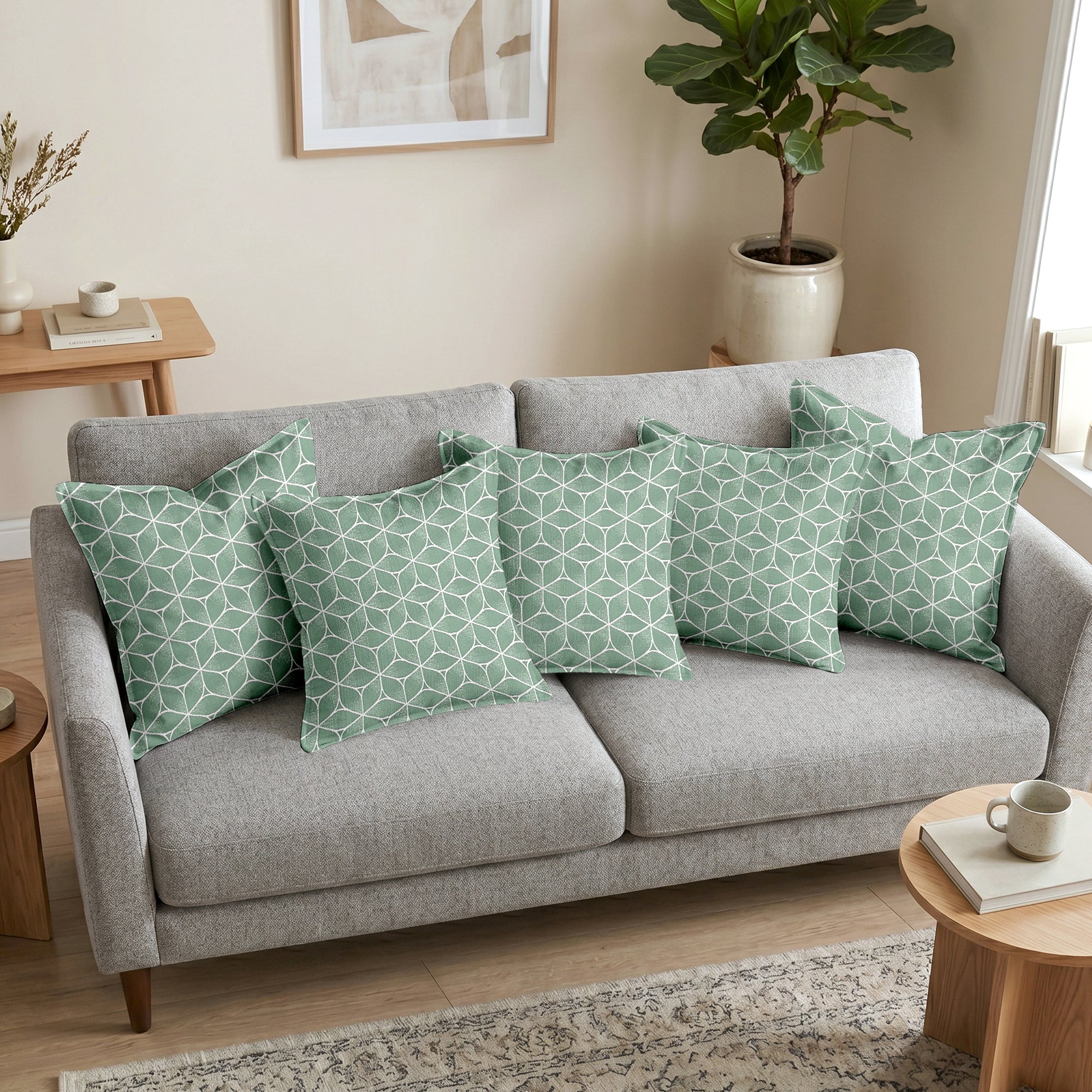 Pluto Pista Cushion Covers | Stylish Cushion Covers | Divine Casa