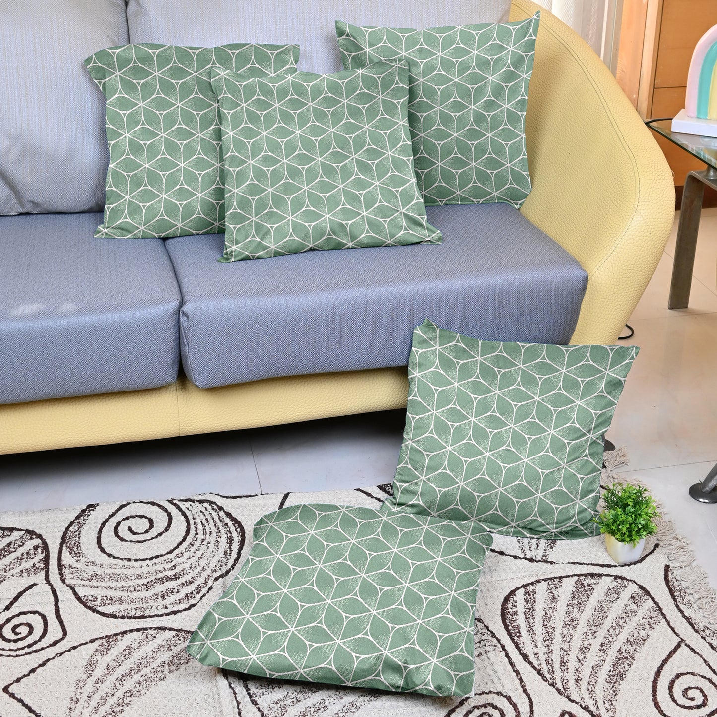 Pluto Pista Color Cushion Covers Set of 5