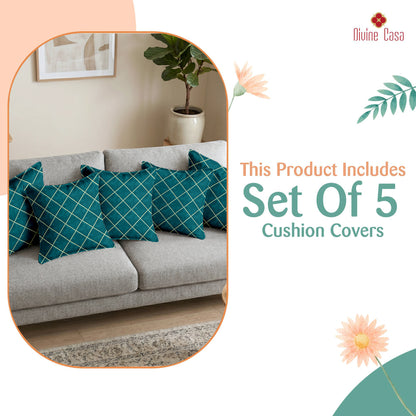 Pluto Cream Color Cushion Covers Set of 5
