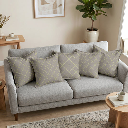 Rolex Light Brown Color Cushion Covers Set of 5
