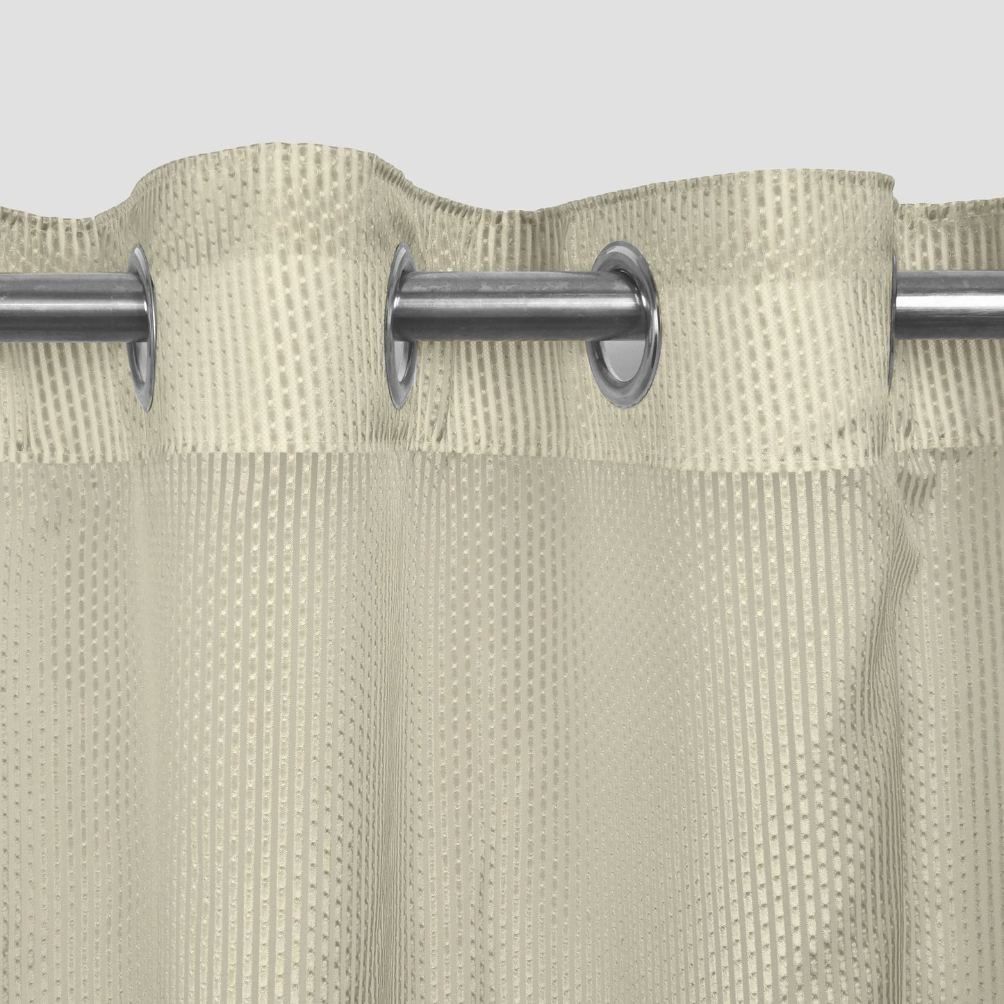 Melody Sheer Curtain Window Luxury Soft Single Panel (Set of 1) - Vanilla Ice