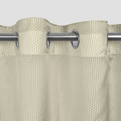 Melody Sheer Curtain Window Luxury Soft Single Panel (Set of 1) - Vanilla Ice