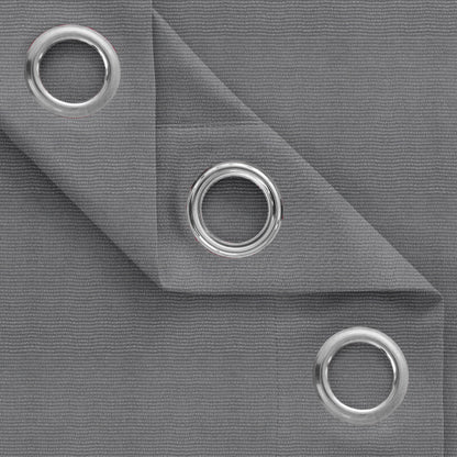 Poplin Sheer Window Curtain Soft Decorative Panel (Set of 1) - Grey