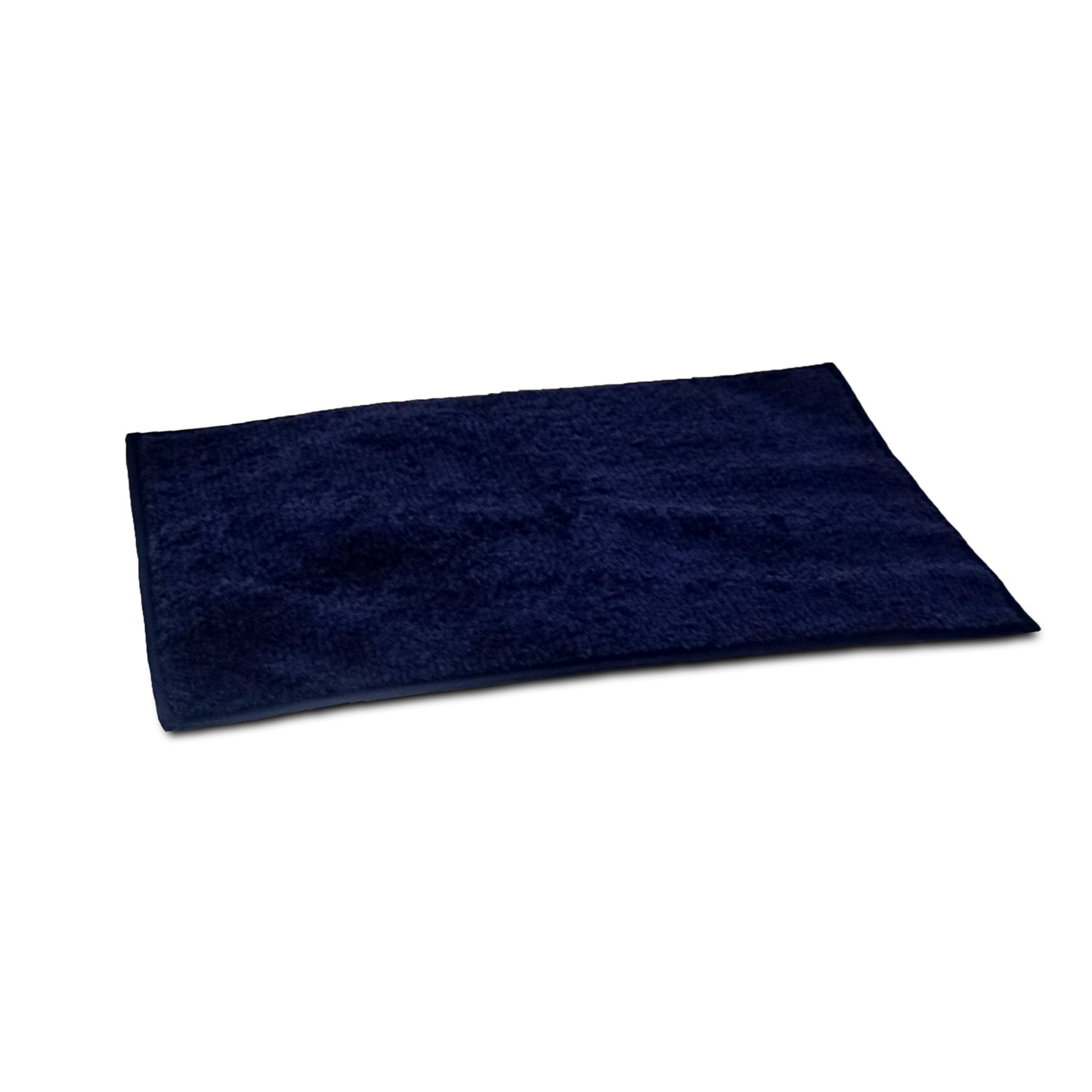 Microfiber Door Mat for Indoor/Outdoor Non Slip Rubber Dark Blue Set of 2