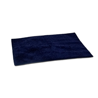 Microfiber Door Mat for Indoor/Outdoor Non Slip Rubber Dark Blue Set of 2