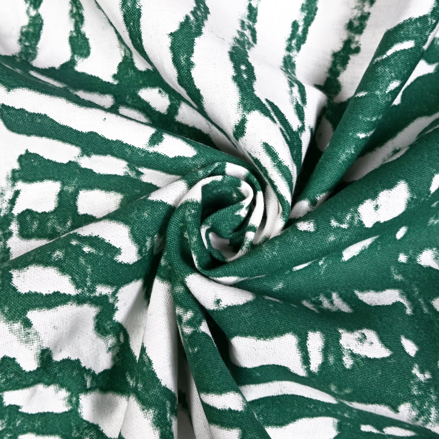 Wave Harmony Print Pure Cotton Green King Bedsheet – 180 TC
