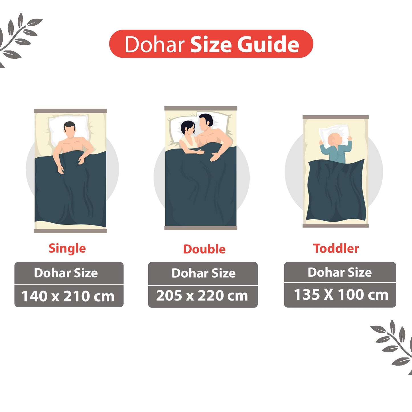 Triangle Red 144 TC 100% Cotton Summer AC Dohar for Single Bed