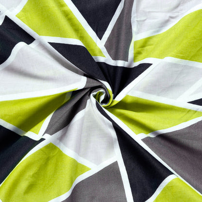 Triangle Green 144 TC 100% Cotton Summer AC Dohar for Single Bed