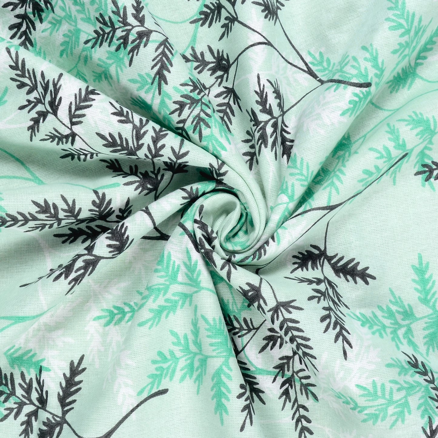 Lady Fern Floral 144 TC 100% Cotton Cozy and Lightweight Double Bed Dohar