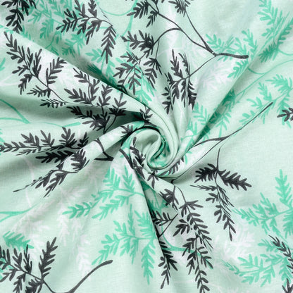 Lady Fern Floral 144 TC 100% Cotton Cozy and Lightweight Double Bed Dohar