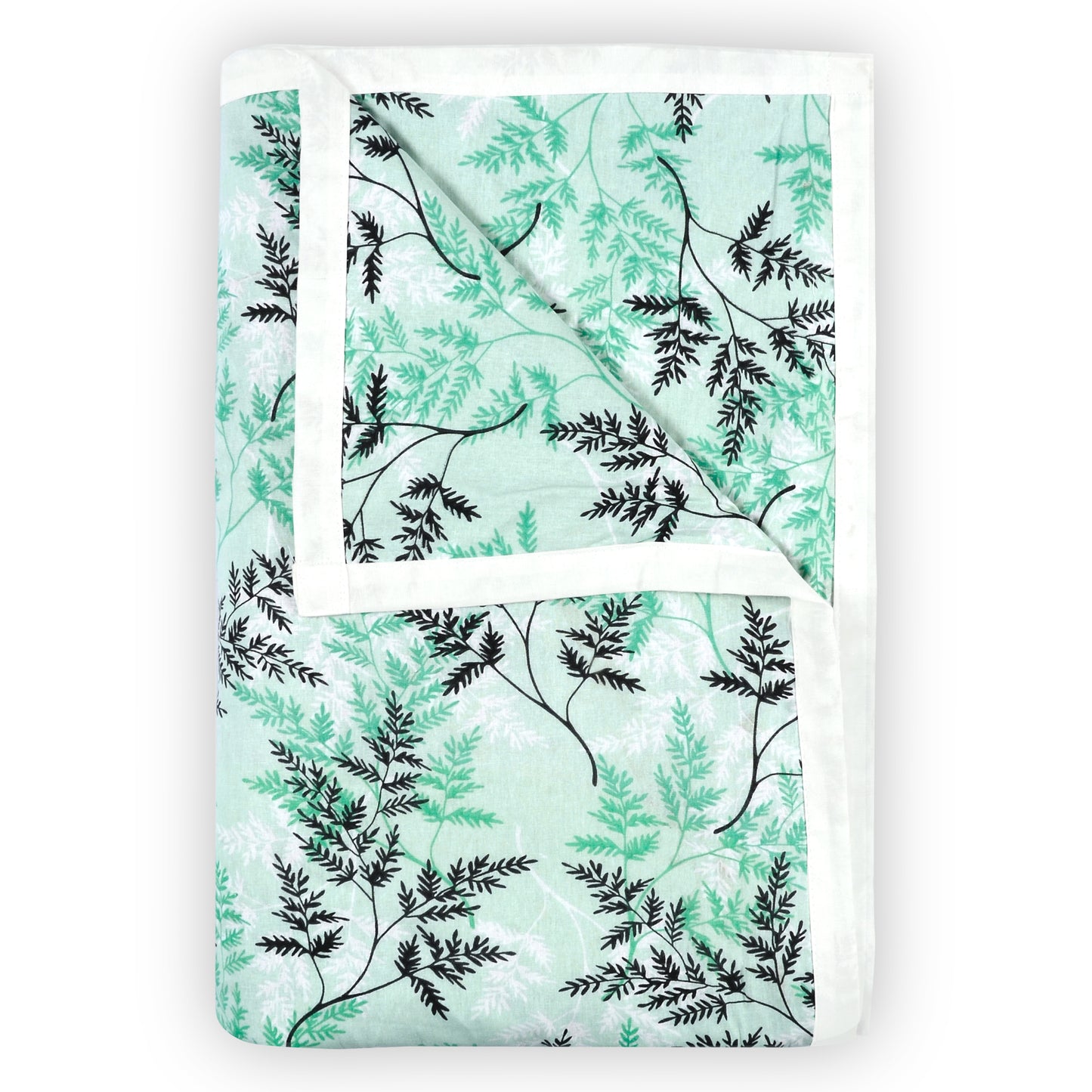 Aqua Mist Floral Single Bed Dohar – 120 GSM Cotton