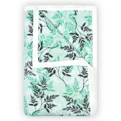 Aqua Mist Floral Single Bed Dohar – 120 GSM Cotton