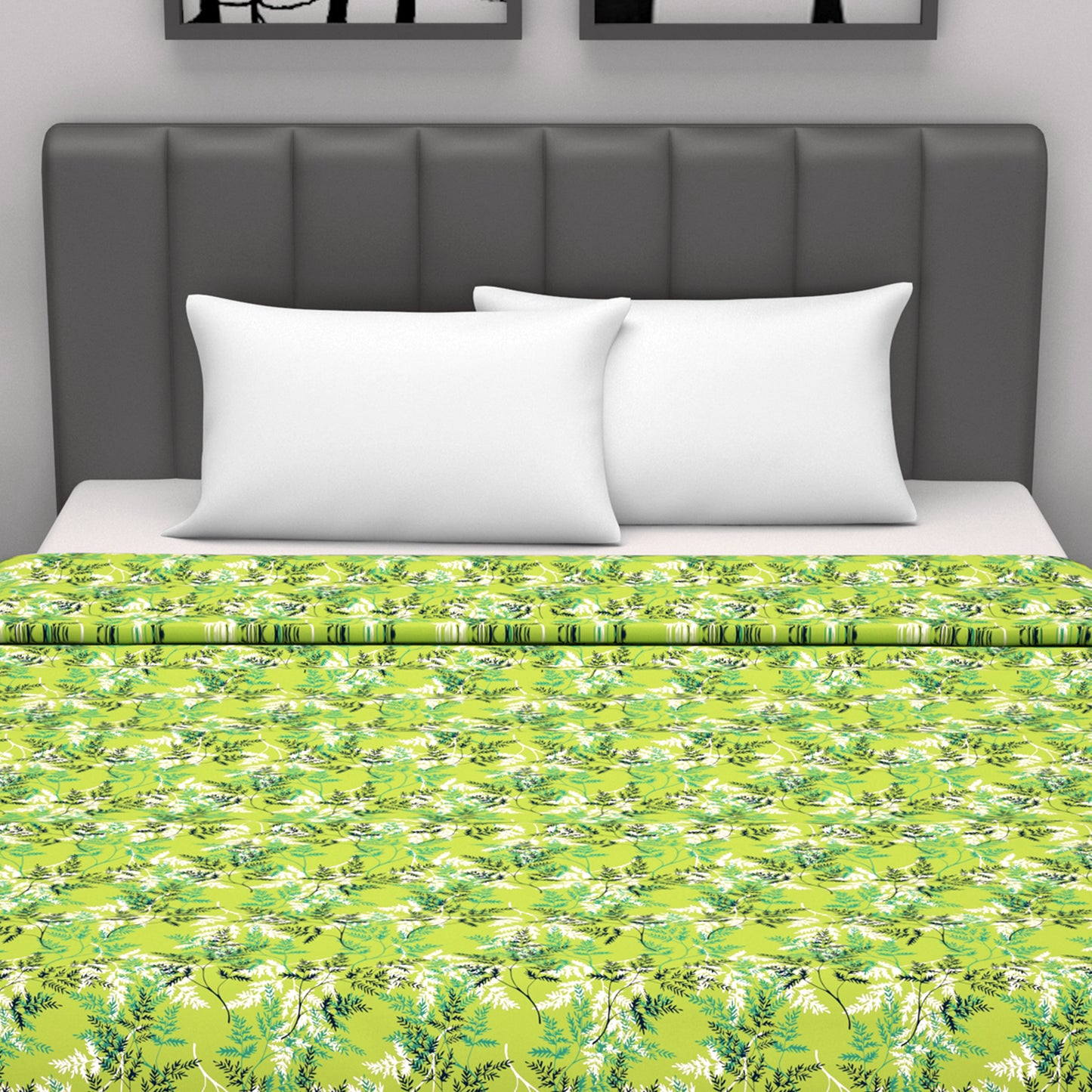 Lady Fern Floral All Season AC Dohar for Double Bed
