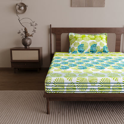 Neutral Floral Single Bedsheet