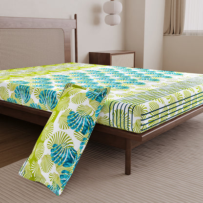 Neutral Floral Single Bedsheet