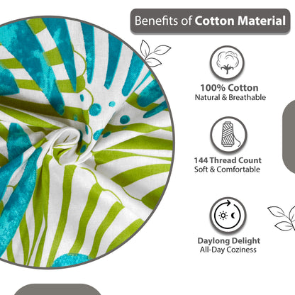 Neutral Floral Single Bedsheet