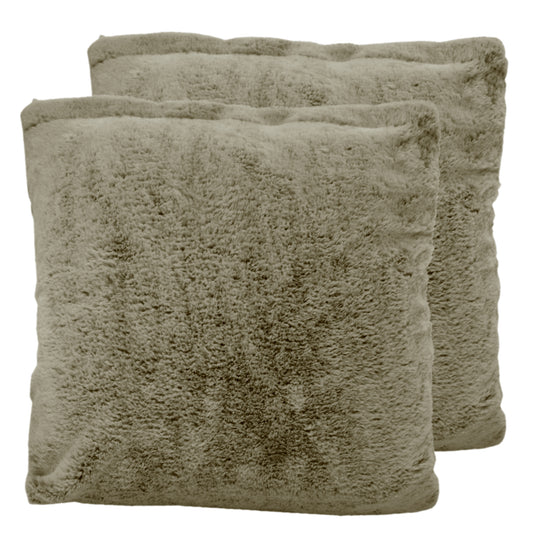 Fluffy Fur Cushion Cover Set of 2 – Soft Decorative Pillow Covers