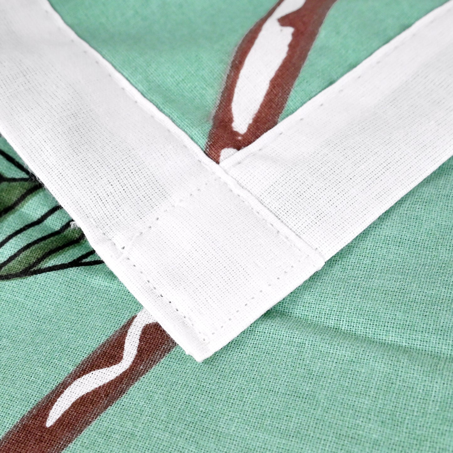 Blossom Haven Mint Floral Cotton Dohar For Single Bed – 144 TC Pure Cotton