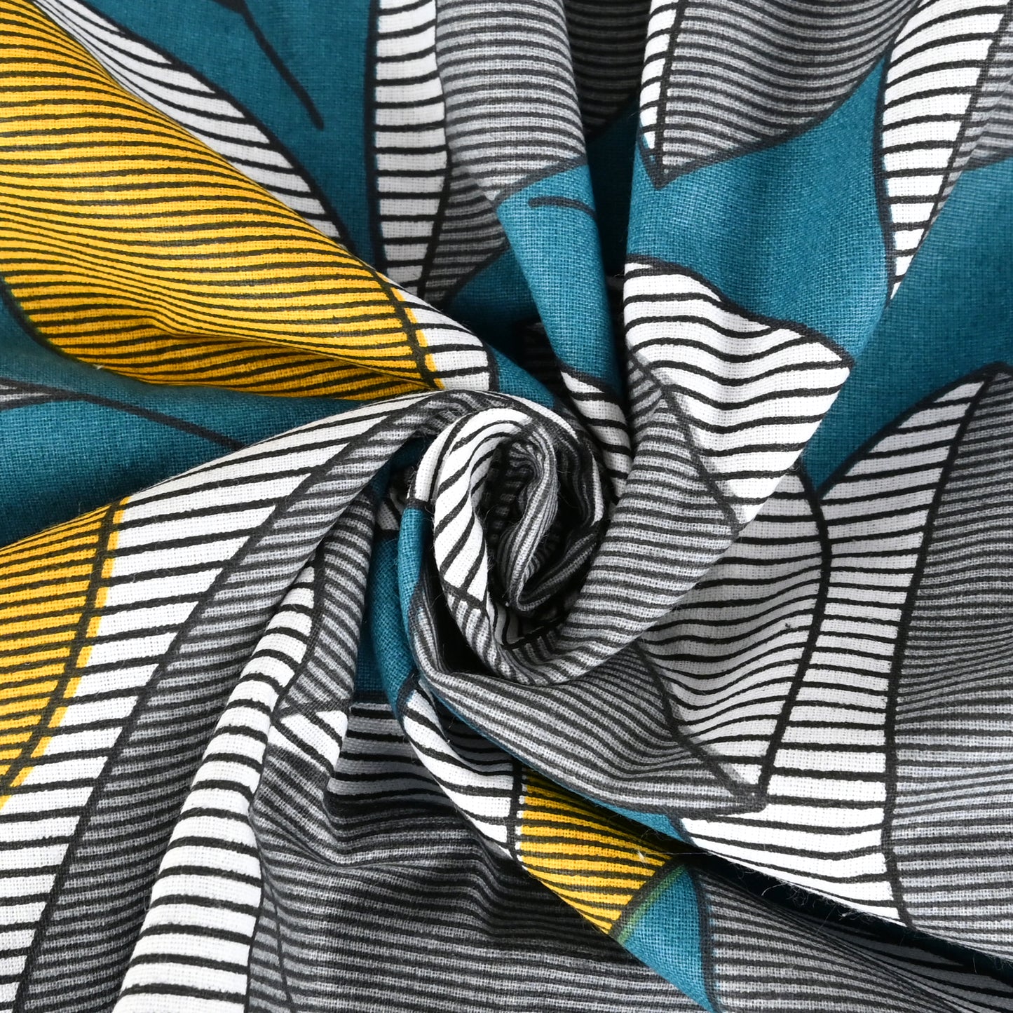 Woody Petals Rustic Blue And Grey Floral Single Cotton Dohar – 144 TC Cotton