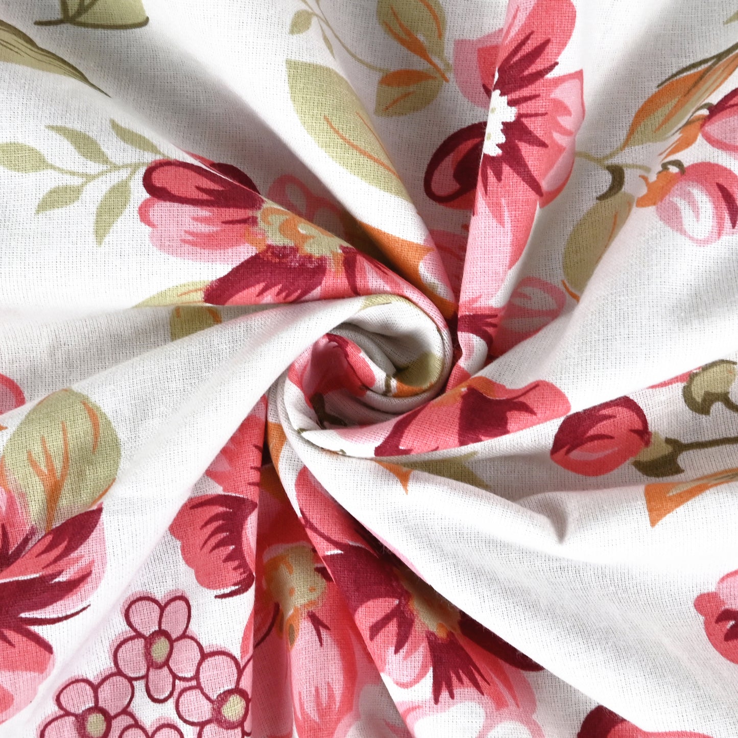 120 GSM Blush Pink Floral Cotton Single Bed Dohar