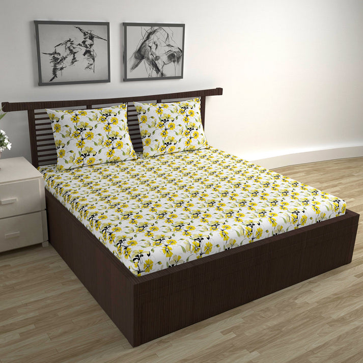 cotton bedsheets for double bed