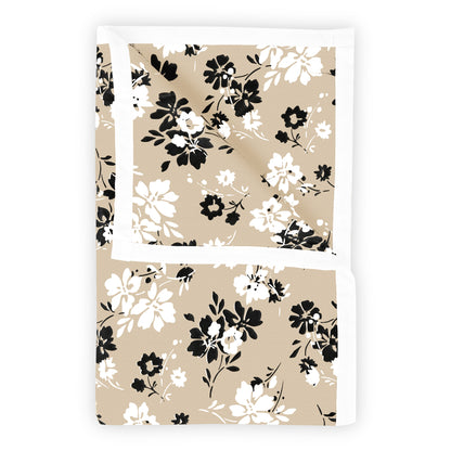 Beige Sunflower Floral Double Bed Dohar – 120 GSM Cotton