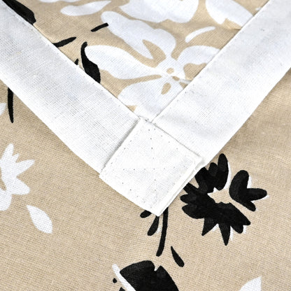 Beige Sunflower Floral Single Cotton Dohar – 144 TC Pure Cotton