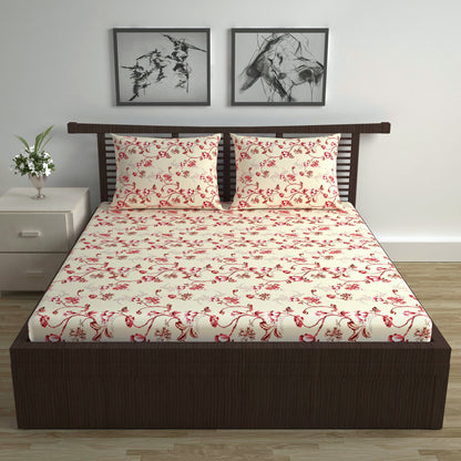 Summer Fern Pattern Bedsheet For Double Bed