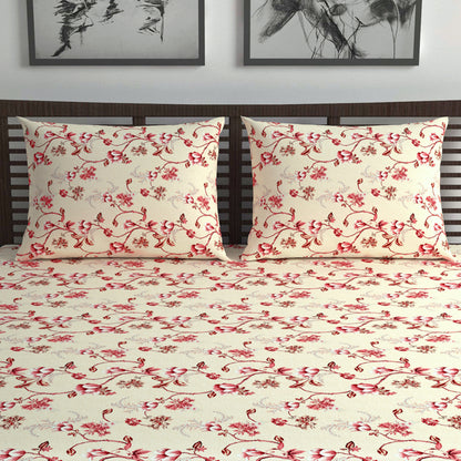 Summer Fern Pattern Bedsheet For Double Bed