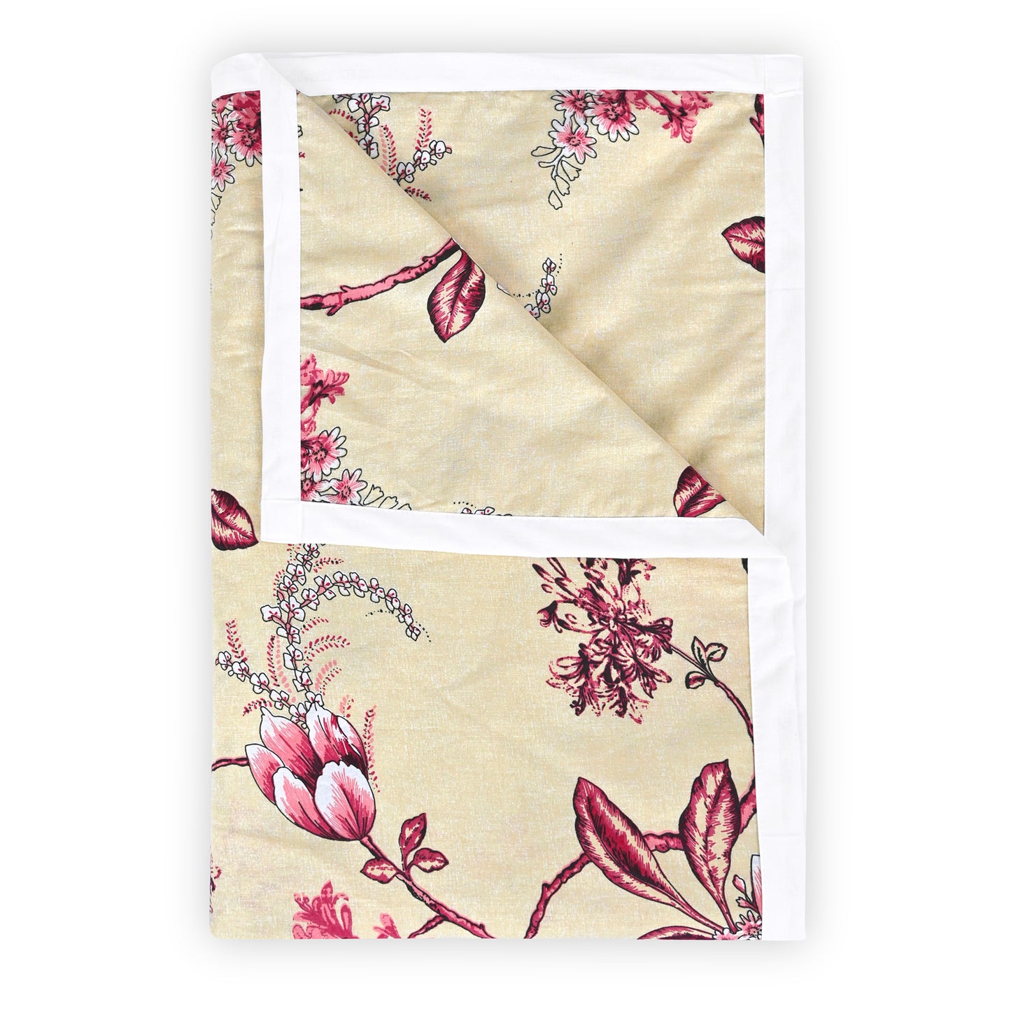 Sky Blue Mist Floral Double Bed Dohar – 120 GSM Cotton