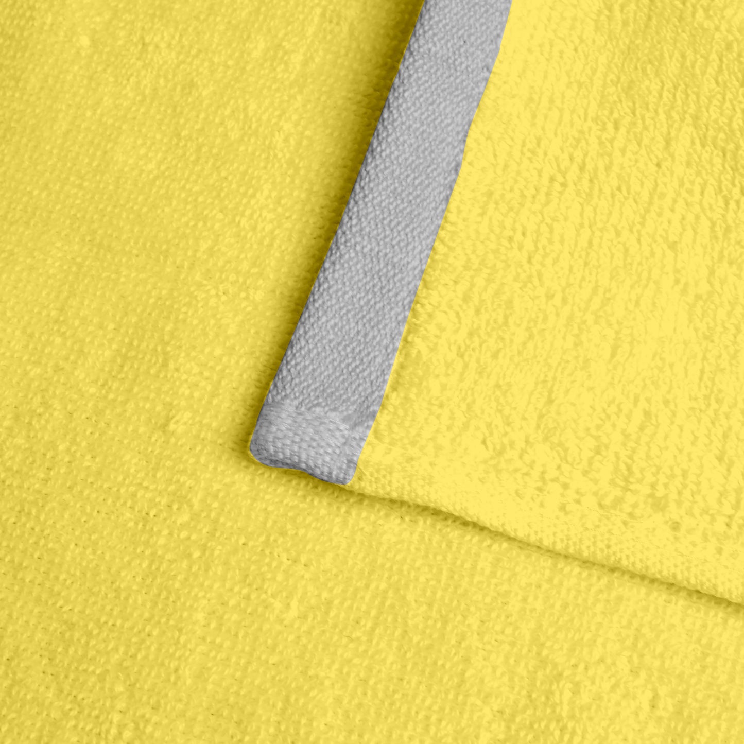 Yellow Cotton Face Towels Set of 4 (30x30 cm)