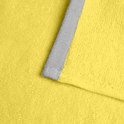Yellow Cotton Face Towels Set of 4 (30x30 cm)