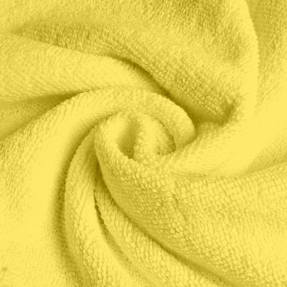 Yellow Cotton Face Towels Set of 4 (30x30 cm)
