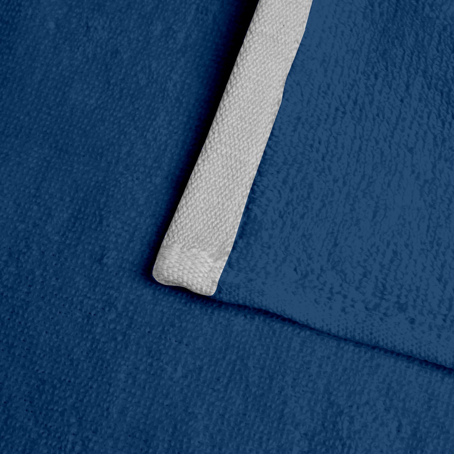 Blue Cotton Face Towels Set of 4 (30x30 cm)