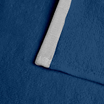 Blue Cotton Face Towels Set of 4 (30x30 cm)