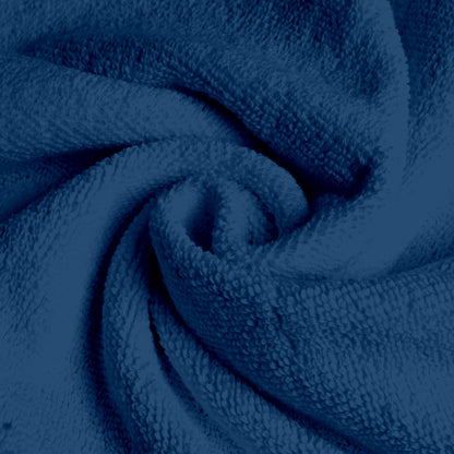 Blue Cotton Face Towels Set of 4 (30x30 cm)