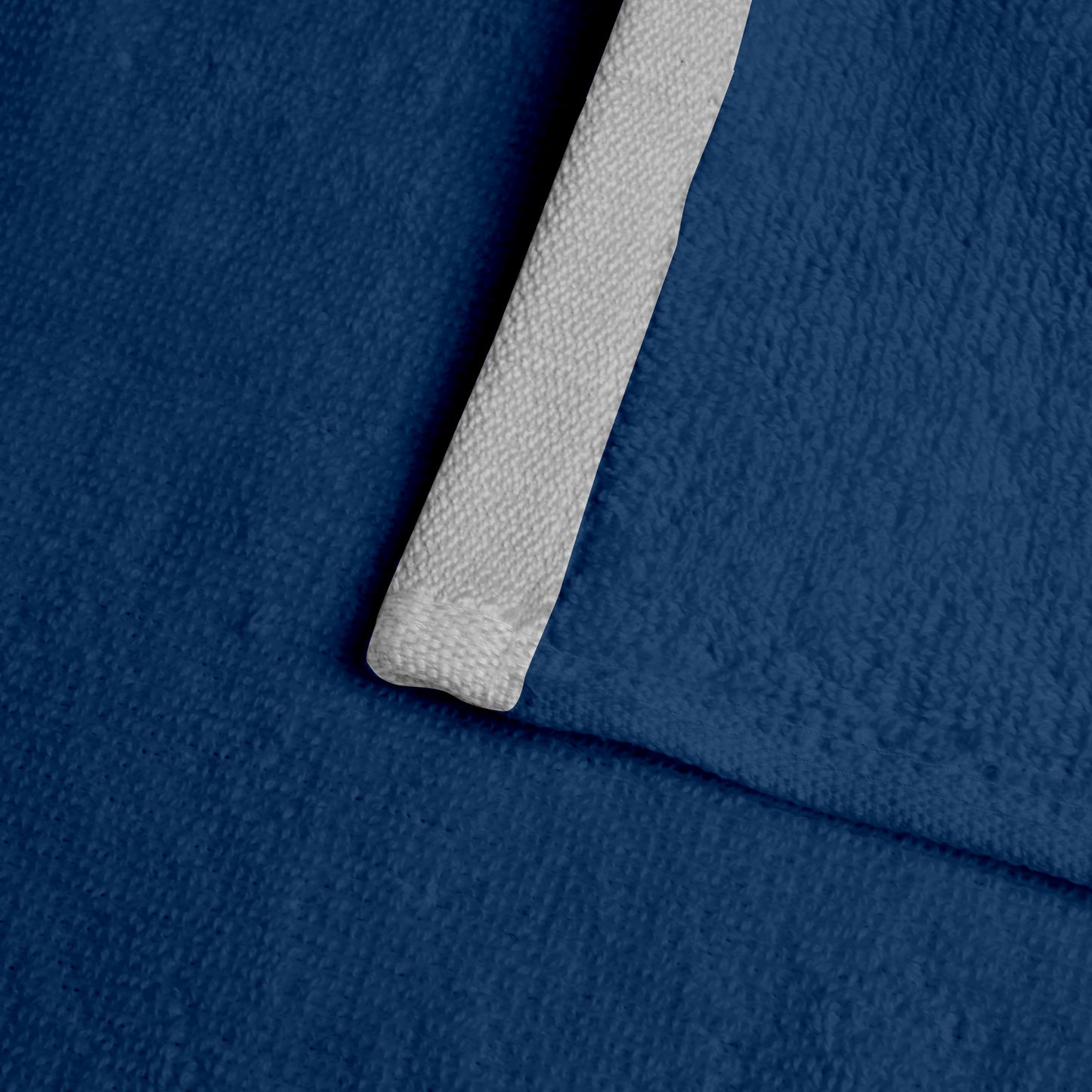 Blue Cotton Face Towels Set of 6 (30x30 cm)