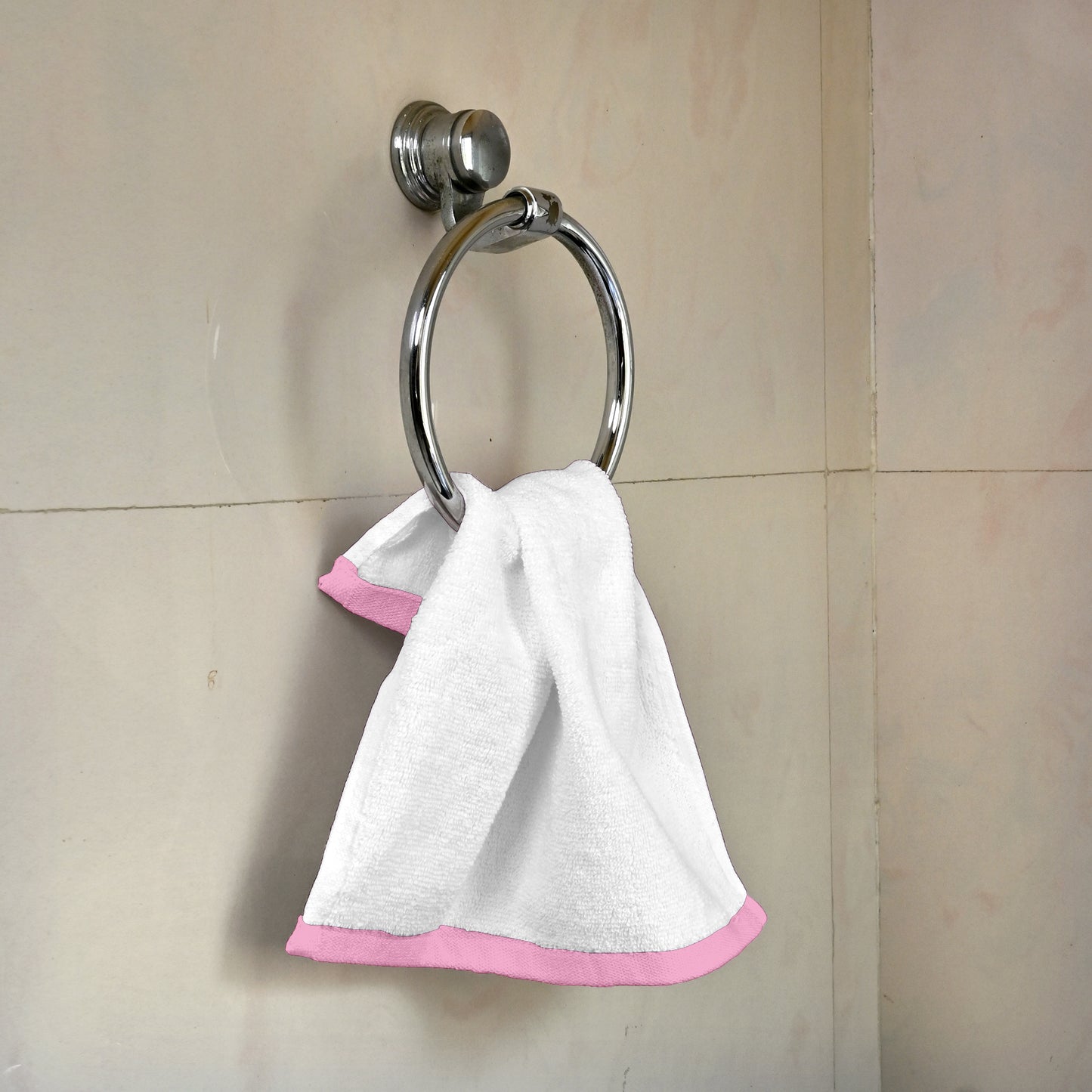 White Cotton Face Towels Set of 4 (30x30 cm)