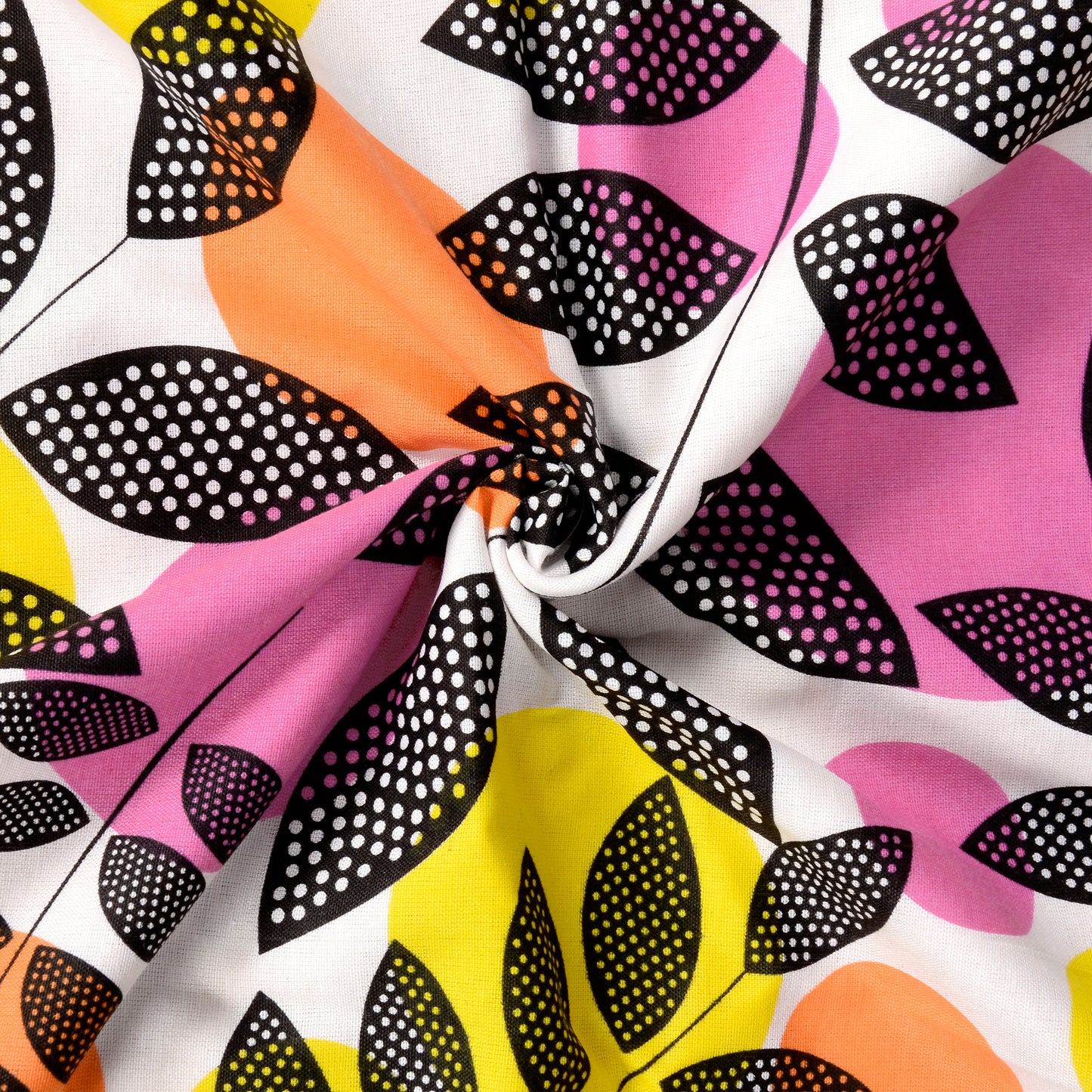 Orange & Yellow Floral Double Bed Dohar – 120 GSM Polycotton