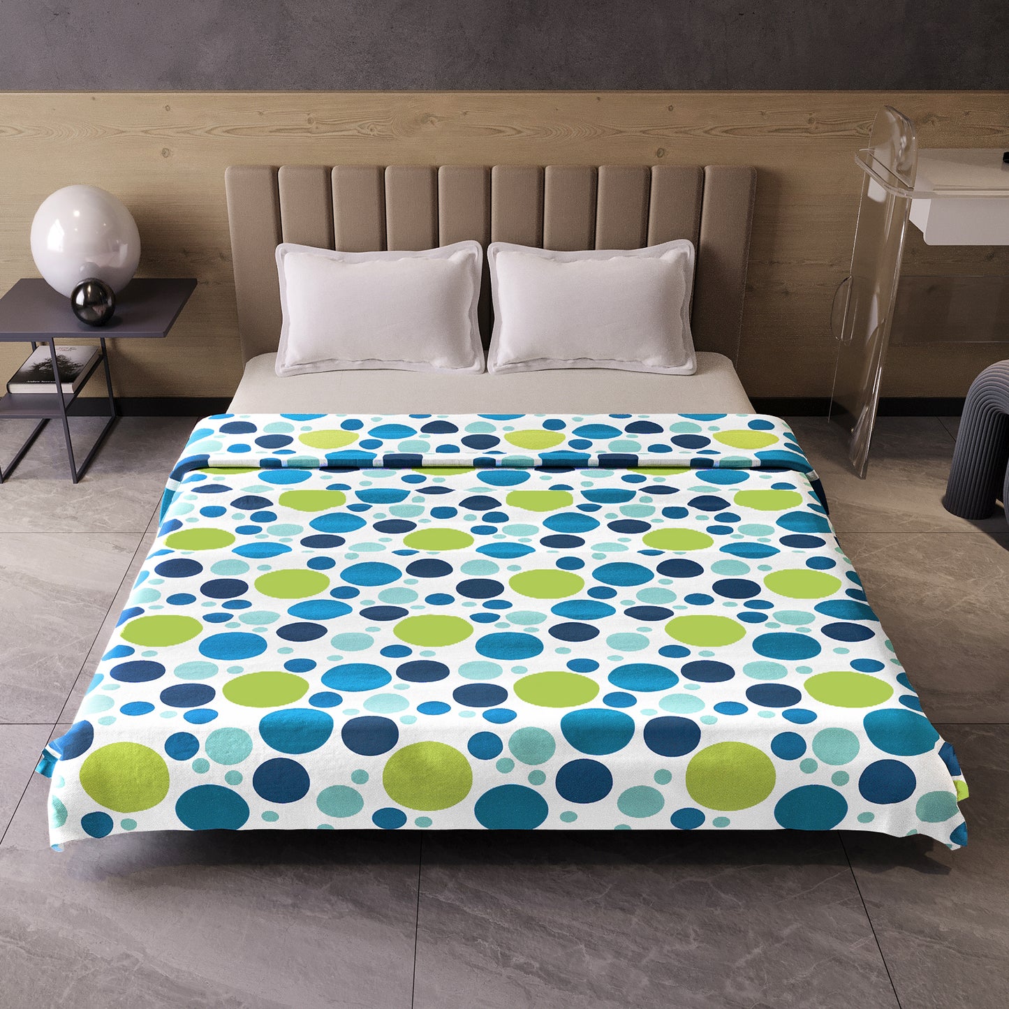 Colorful Polka Dots 144 TC 100% Cotton Cosy and Cool Double Bed Dohar