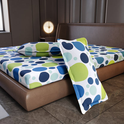 Colorful Polka Dots Bedsheet for King Size Bed