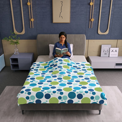 Colorful Polka Dots 144 TC 100% Cotton Cosy and Cool Single Bed Dohar