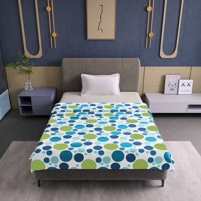 Colorful Polka Dots 144 TC 100% Cotton Cosy and Cool Single Bed Dohar