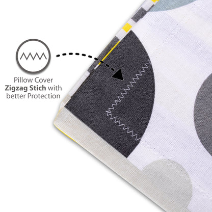 Lemon Verbena Polka Dots Bedsheet for Double Bed